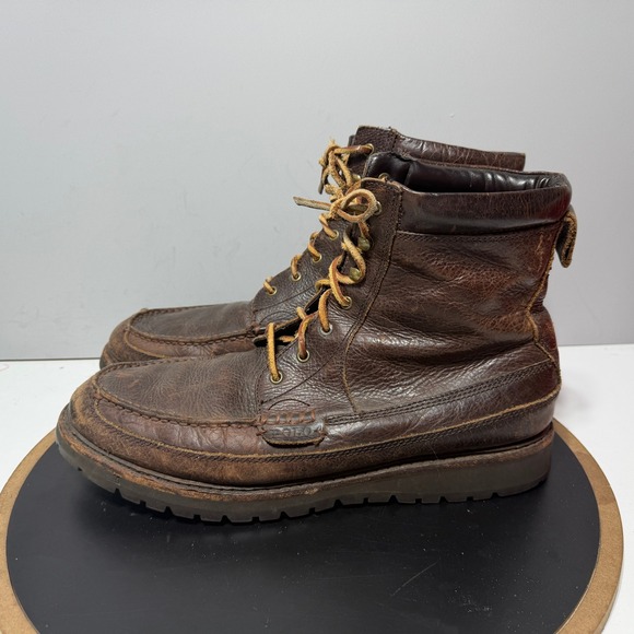 Polo Ralph Lauren Boot Men 13 D Moc Toe Willingcott Brown Leather Rugged Gorp main image 11